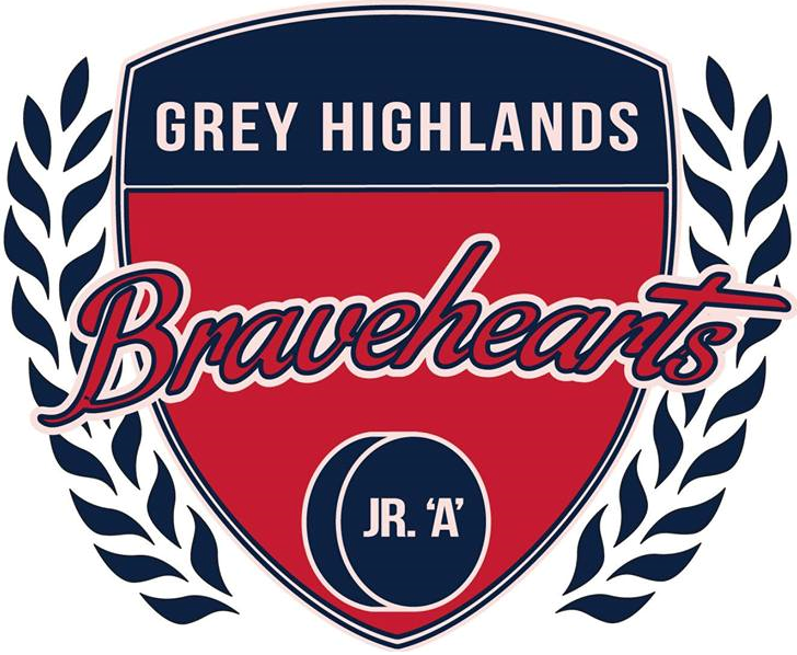 Grey Highlands Bravehearts 2014-Pres Primary Logo iron on heat transfer